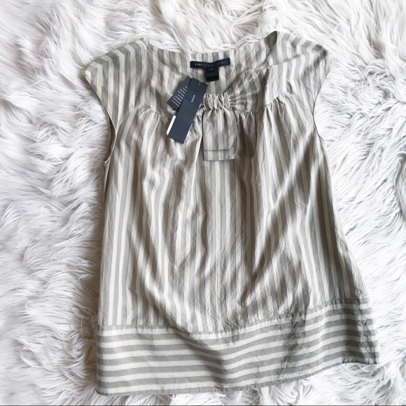 Marc By Marc Jacobs Tops - Marc By Marc Jacobs Silk Blend Stripe Blouse a350